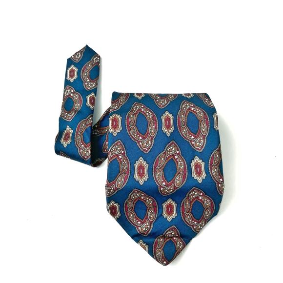 Vintage Pierre Balmain Silk Tie - Paisley Print – Classic Gift, Unisex Accessory - Picture 6 of 12
